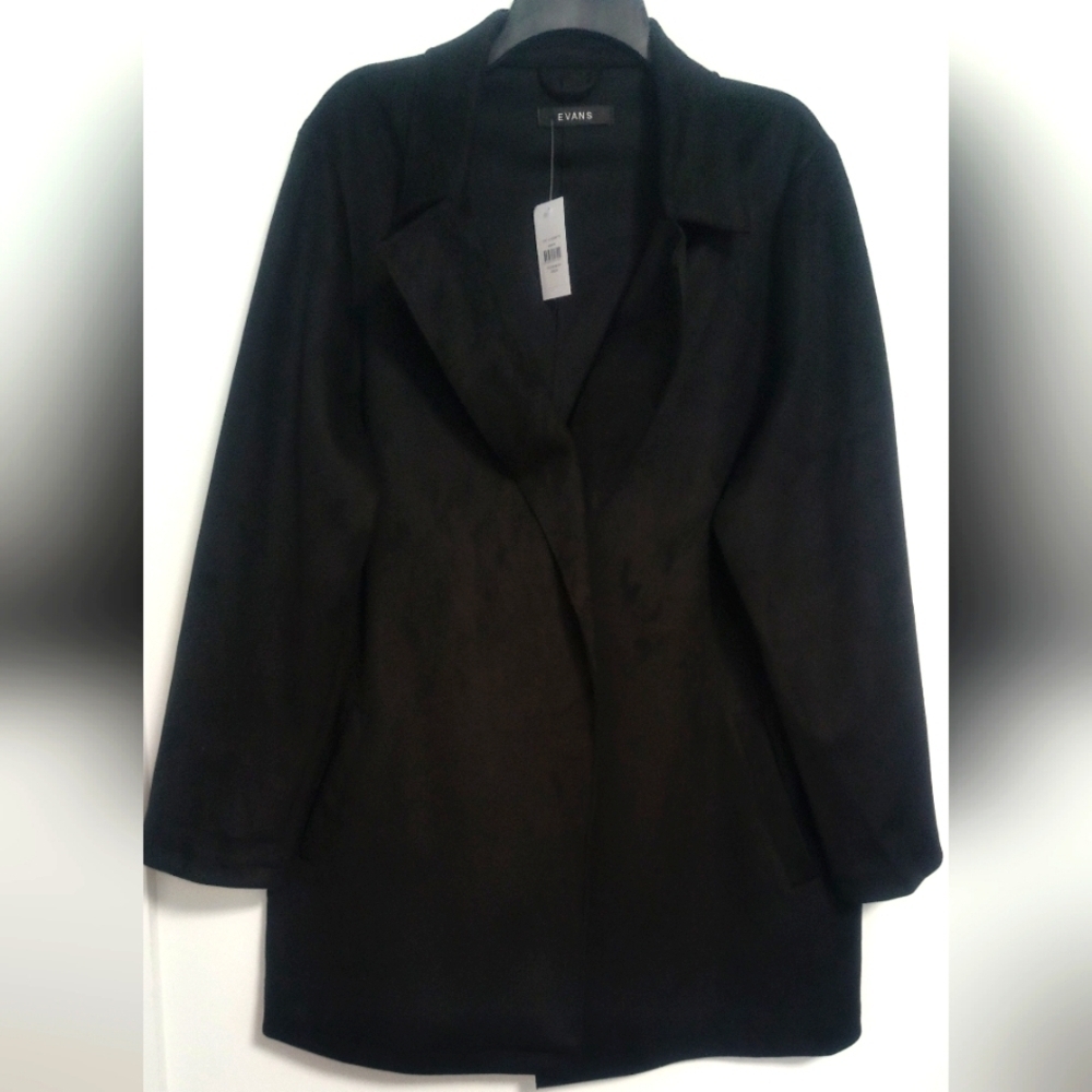 New EVANS Women Suedette Coat / Size 2X / Price Dropped!